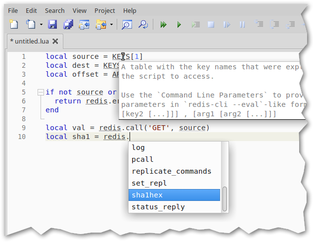 Zerobrane Studio Plugin For Redis Lua Scripts Redis Labs