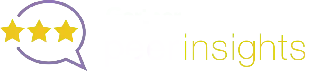 Gartner Peer Insights logo on dark