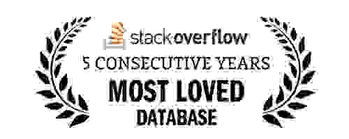 Stack Overflow 5 Consecutive Years Most Loved Database